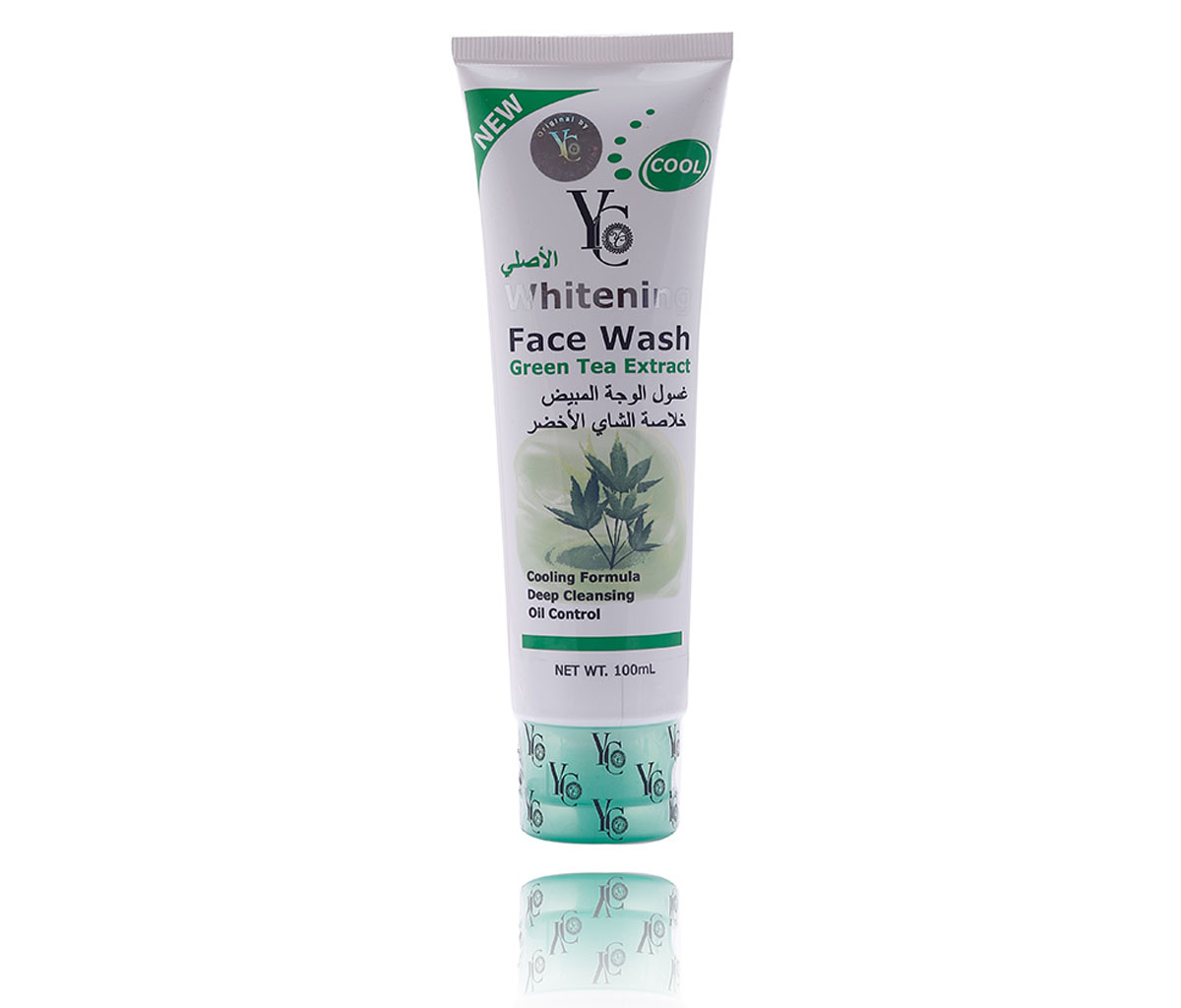 YC GREEN TEA WHITENING FACE WASH-100ML