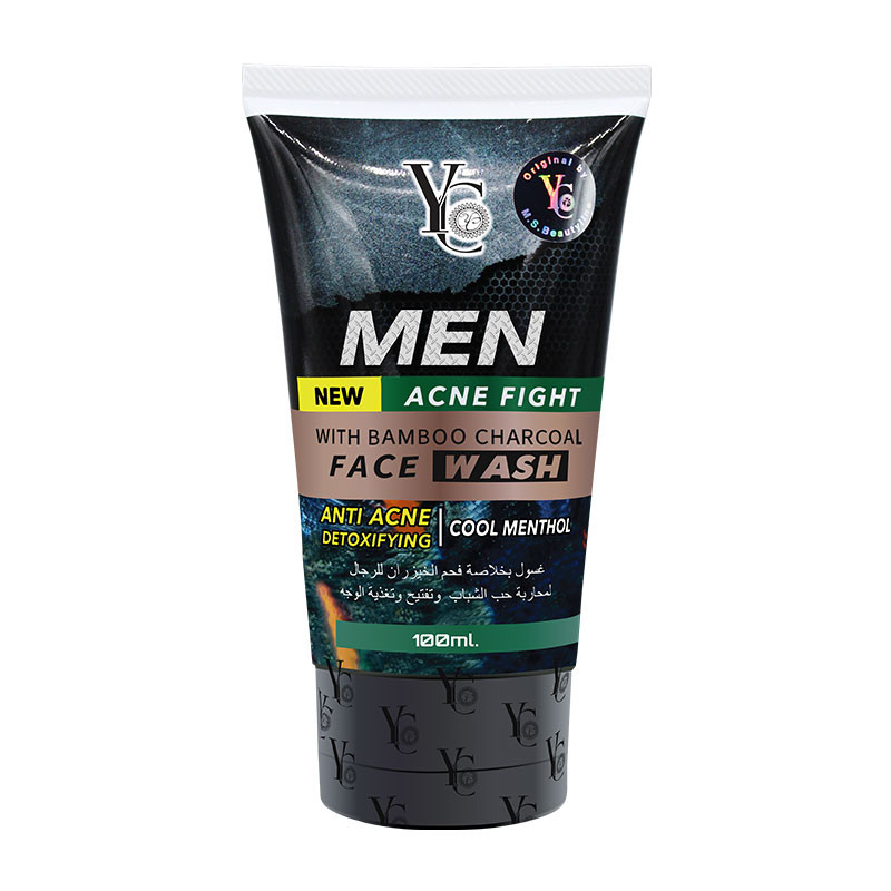 Men Acne Fight with Bamboo Charcoal Face Wash 100 ml.